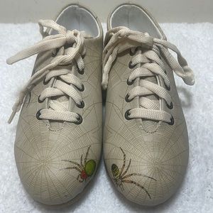Streetfly Tan Oxford Spiders On Web Shoes